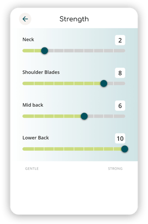 App settings - Strength