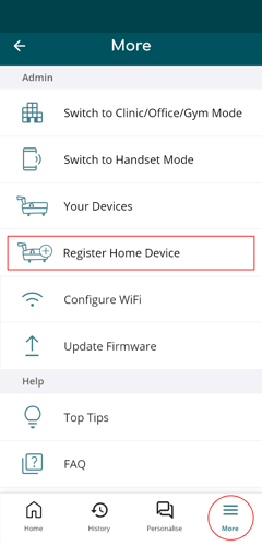 register home device